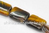 CTE12 15.5 inches 15*20mm rectangle yellow tiger eye beads