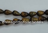 CTE120 15.5 inches 6*8mm teardrop yellow tiger eye beads wholesale