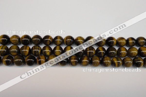 CTE1211 15.5 inches 8mm round AB grade yellow tiger eye beads