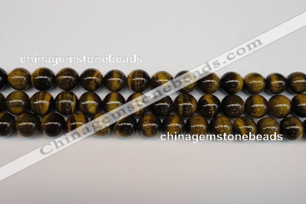 CTE1212 15.5 inches 10mm round AB grade yellow tiger eye beads