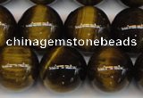 CTE1214 15.5 inches 14mm round AB grade yellow tiger eye beads