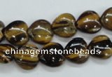 CTE122 15.5 inches 12*12mm heart yellow tiger eye beads wholesale