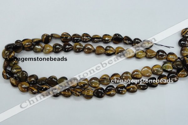 CTE122 15.5 inches 12*12mm heart yellow tiger eye beads wholesale