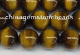 CTE1227 15.5 inches 8mm round A grade yellow tiger eye beads