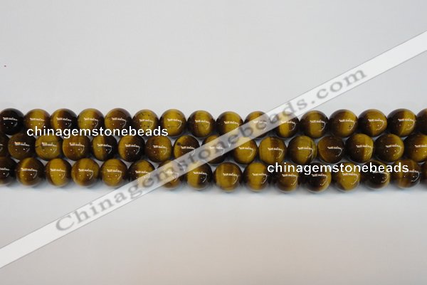 CTE1227 15.5 inches 8mm round A grade yellow tiger eye beads