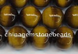 CTE1229 15.5 inches 12mm round A grade yellow tiger eye beads