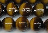 CTE1236 15.5 inches 10mm round A+ grade yellow tiger eye beads