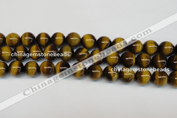 CTE1239 15.5 inches 16mm round A+ grade yellow tiger eye beads