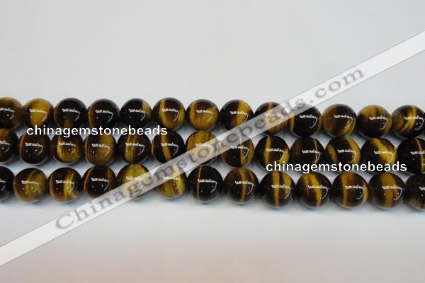 CTE1244 15.5 inches 10mm round AA grade yellow tiger eye beads