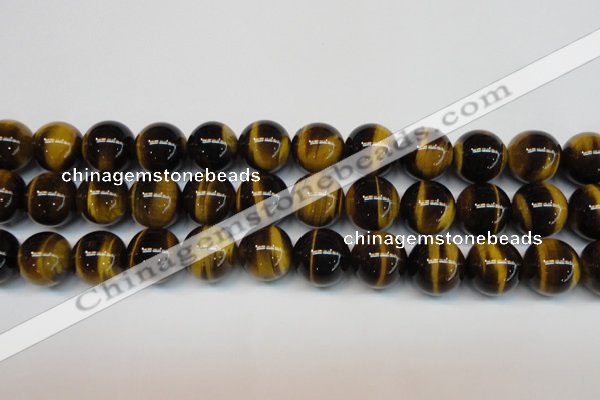 CTE1245 15.5 inches 12mm round AA grade yellow tiger eye beads