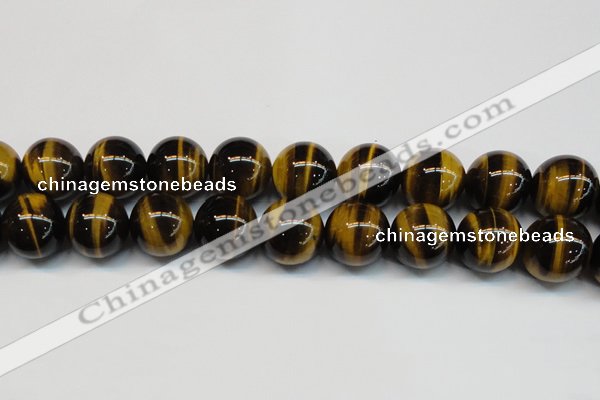 CTE1247 15.5 inches 16mm round AA grade yellow tiger eye beads