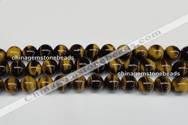 CTE1252 15.5 inches 10mm round AAA grade yellow tiger eye beads