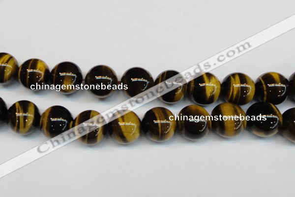 CTE1254 15.5 inches 14mm round AAA grade yellow tiger eye beads