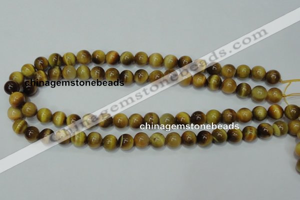 CTE129 15.5 inches 10mm round yellow tiger eye gemstone beads