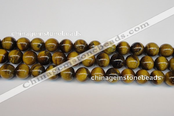 CTE1313 15.5 inches 12mm round B grade yellow tiger eye beads