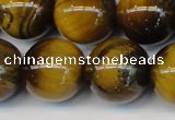 CTE1315 15.5 inches 16mm round B grade yellow tiger eye beads