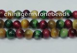 CTE132 15.5 inches 6mm round dyed tiger eye gemstone beads