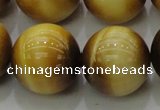 CTE1407 15.5 inches 18mm round golden tiger eye beads wholesale