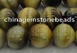 CTE1445 15.5 inches 14mm round golden & blue tiger eye beads