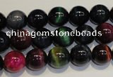 CTE148 15.5 inches 10mm round colorful tiger eye beads wholesale