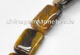 CTE15 15.5 inches 22*30mm rectangle yellow tiger eye beads