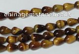 CTE150 15.5 inches 5*8mm teardrop yellow tiger eye gemstone beads