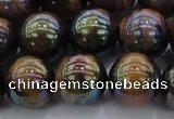 CTE1504 15.5 inches 12mm round AB-color yellow tiger eye beads