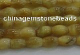 CTE1513 15.5 inches 4*6mm rice golden tiger eye beads wholesale