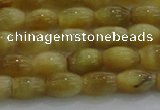 CTE1515 15.5 inches 6*10mm rice golden tiger eye beads wholesale