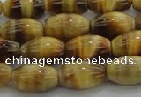 CTE1516 15.5 inches 8*12mm rice golden tiger eye beads wholesale