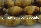 CTE1518 15.5 inches 12*16mm rice golden tiger eye beads wholesale