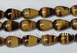 CTE152 15.5 inches 8*12mm teardrop yellow tiger eye gemstone beads