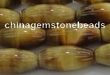 CTE1522 15.5 inches 8*18mm rice golden tiger eye beads wholesale