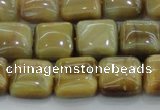 CTE1527 15.5 inches 12*12mm square golden tiger eye beads wholesale