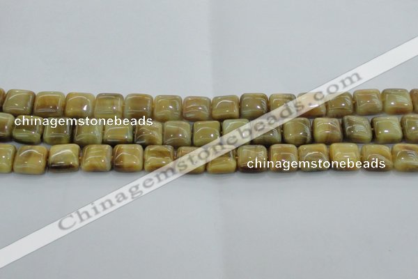 CTE1527 15.5 inches 12*12mm square golden tiger eye beads wholesale