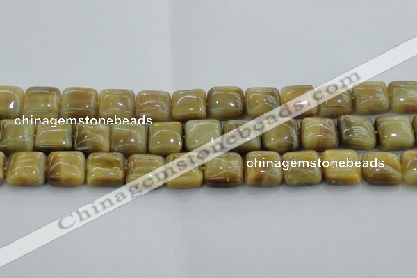 CTE1529 15.5 inches 16*16mm square golden tiger eye beads wholesale