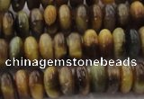 CTE1546 15.5 inches 4*8mm rondelle golden & blue tiger eye beads