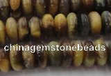 CTE1547 15.5 inches 6*10mm rondelle golden & blue tiger eye beads