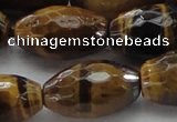 CTE1584 15.5 inches 15*20mm faceted rice yellow tiger eye beads