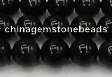 CTE1604 15.5 inches 12mm round AB grade black tiger eye beads