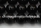 CTE1605 15.5 inches 14mm round AB grade black tiger eye beads