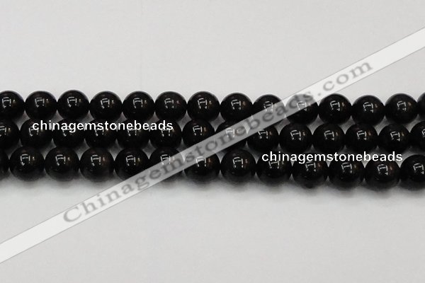 CTE1607 15.5 inches 18mm round AB grade black tiger eye beads