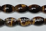 CTE161 15.5 inches 12*20mm rice yellow tiger eye gemstone beads