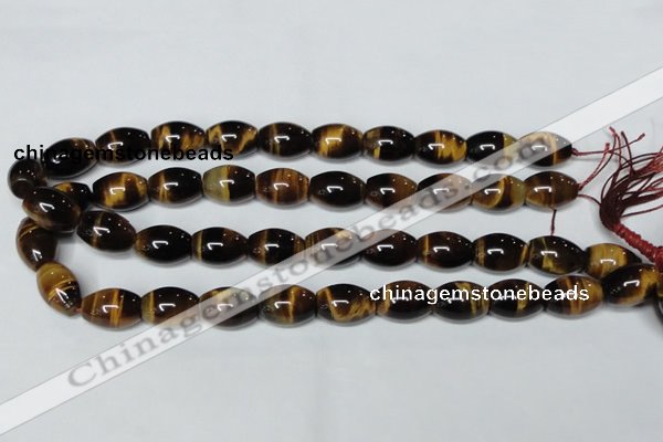 CTE161 15.5 inches 12*20mm rice yellow tiger eye gemstone beads