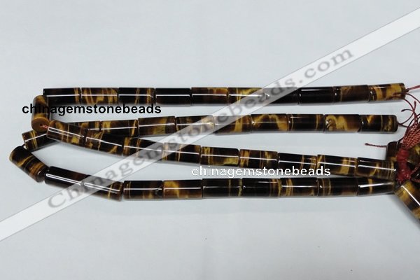 CTE163 15.5 inches 4*8mm column yellow tiger eye gemstone beads