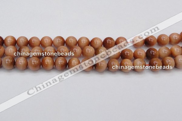 CTE1653 15.5 inches 10mm round sun orange tiger eye beads