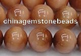 CTE1655 15.5 inches 14mm round sun orange tiger eye beads