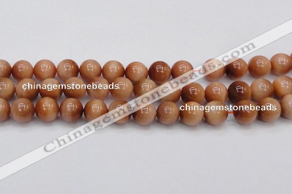 CTE1655 15.5 inches 14mm round sun orange tiger eye beads