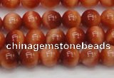 CTE1660 15.5 inches 4mm round sun orange tiger eye beads