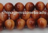 CTE1662 15.5 inches 8mm round sun orange tiger eye beads